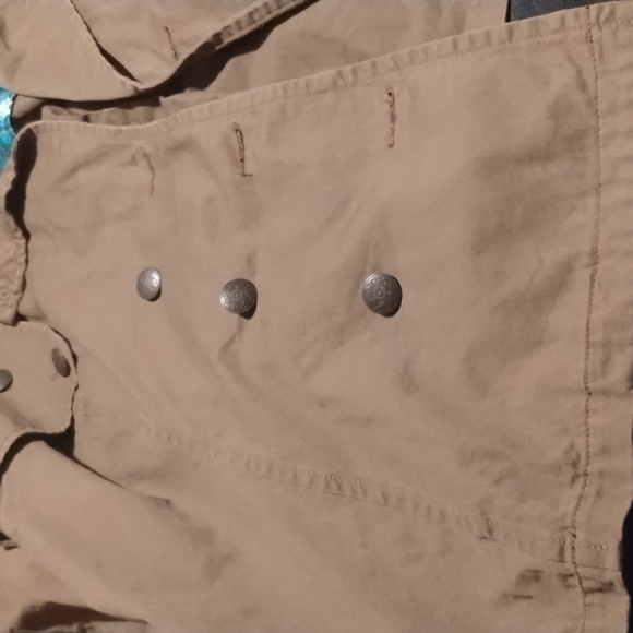 Venezia Woman's Coat 100% Cotton Size 26/28 Color: Light Brown - Picture 7 of 15